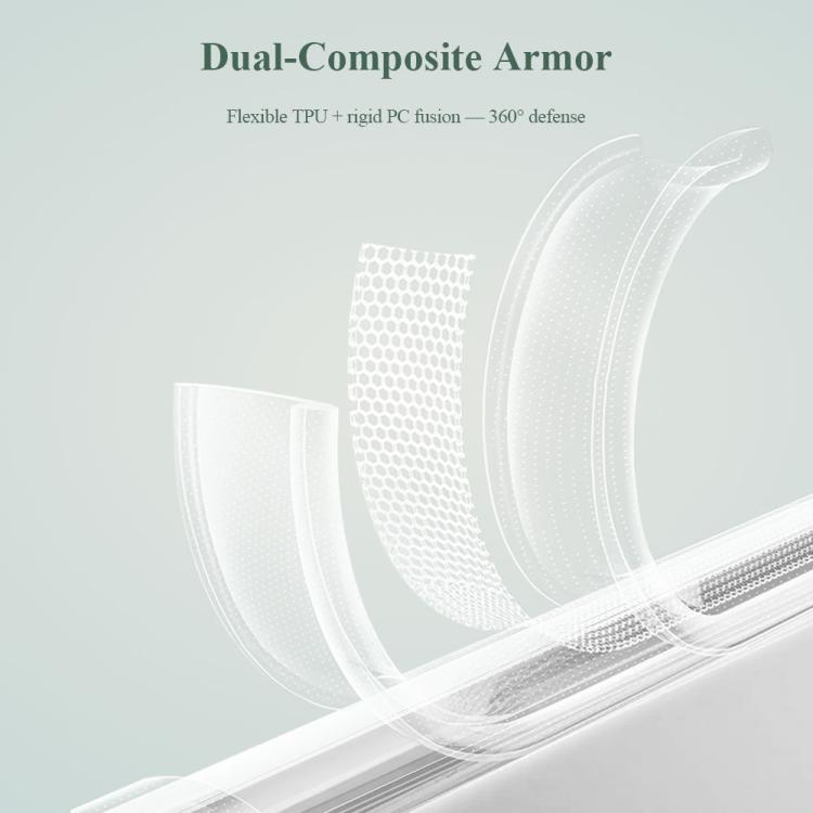 Custodia antiurto LeReach TOC Clear Series in TPU e acrilico per Galaxy A56 5G