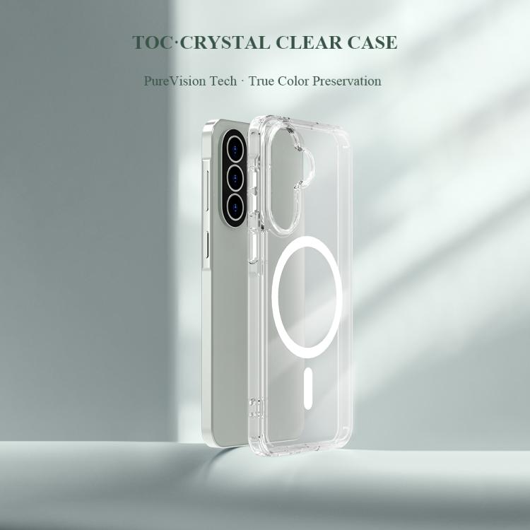 Custodia magnetica antiurto LeReach TOC Clear Series per Galaxy A57 5G