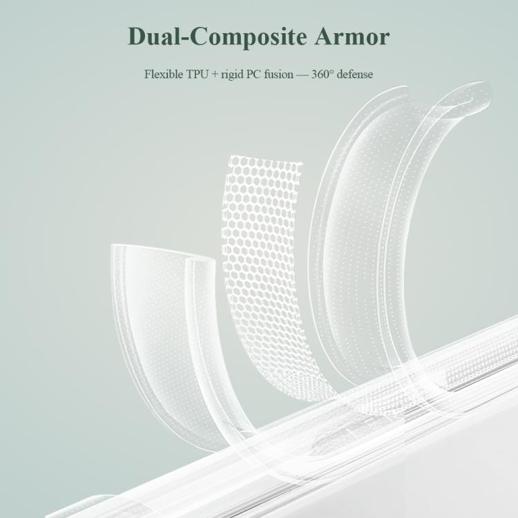 Custodia magnetica antiurto LeReach TOC Clear Series per Galaxy A57 5G