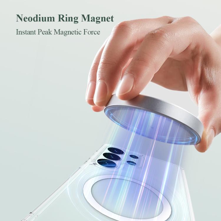 Custodia magnetica antiurto LeReach TOC Clear Series per Galaxy A57 5G