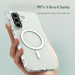 Custodia magnetica antiurto LeReach TOC Clear Series per Galaxy A57 5G