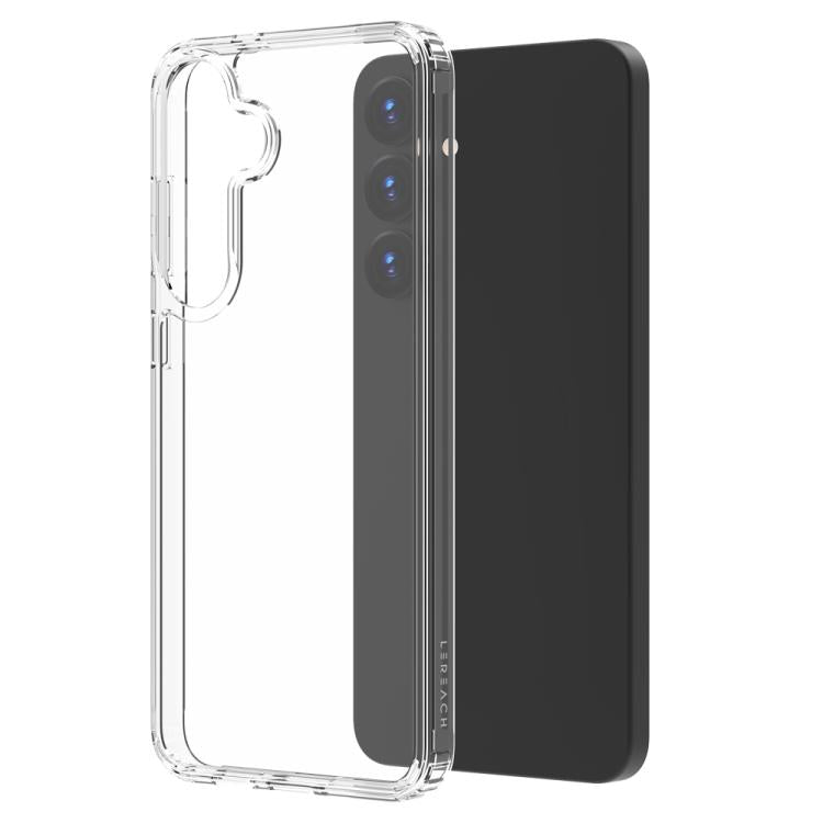 Custodia antiurto LeReach TOC Clear in TPU e acrilico per Galaxy S25 FE, S25+