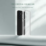 Custodia antiurto LeReach TOC Clear in TPU e acrilico per Galaxy S25 FE, S25+