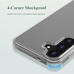 Custodia antiurto LeReach TOC Clear in TPU e acrilico per Galaxy S25 FE, S25+