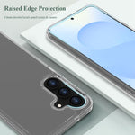 Custodia antiurto LeReach TOC Clear in TPU e acrilico per Galaxy S25 FE, S25+