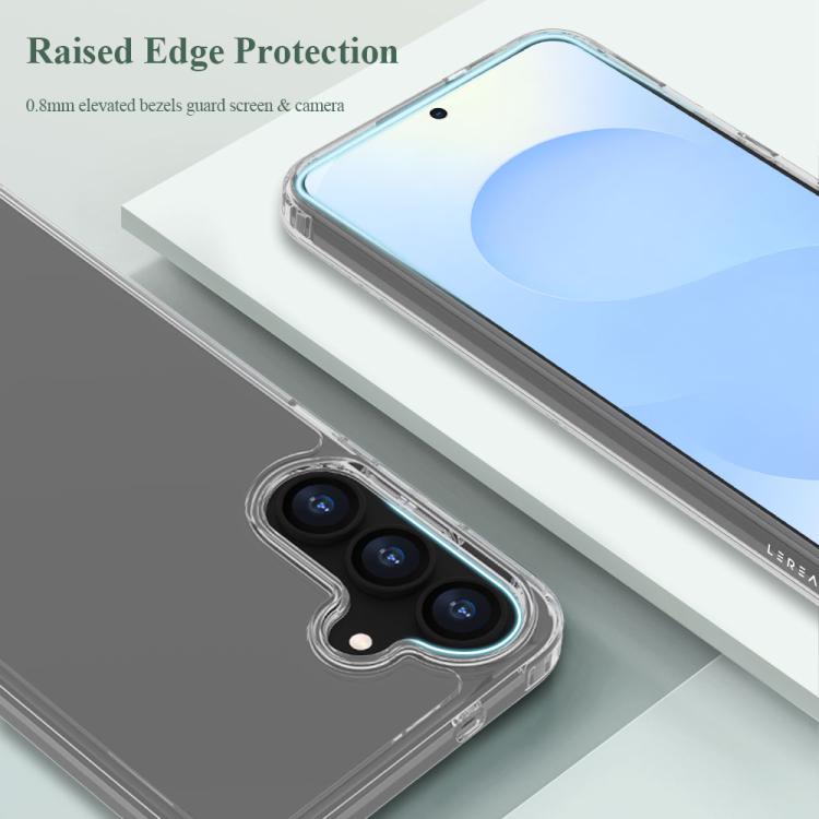 Custodia antiurto LeReach TOC Clear in TPU e acrilico per Galaxy S25 FE, S25+