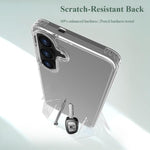 Custodia antiurto LeReach TOC Clear in TPU e acrilico per Galaxy S25 FE, S25+