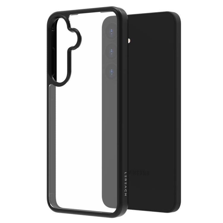 Custodia antiurto LeReach TOC Clear in TPU e acrilico per Galaxy S25 FE, S25+