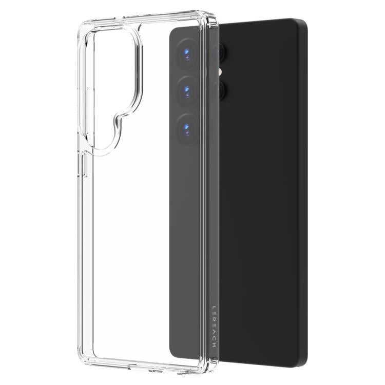 Custodia antiurto LeReach TOC Clear in TPU e acrilico per Galaxy S25 FE, S25+
