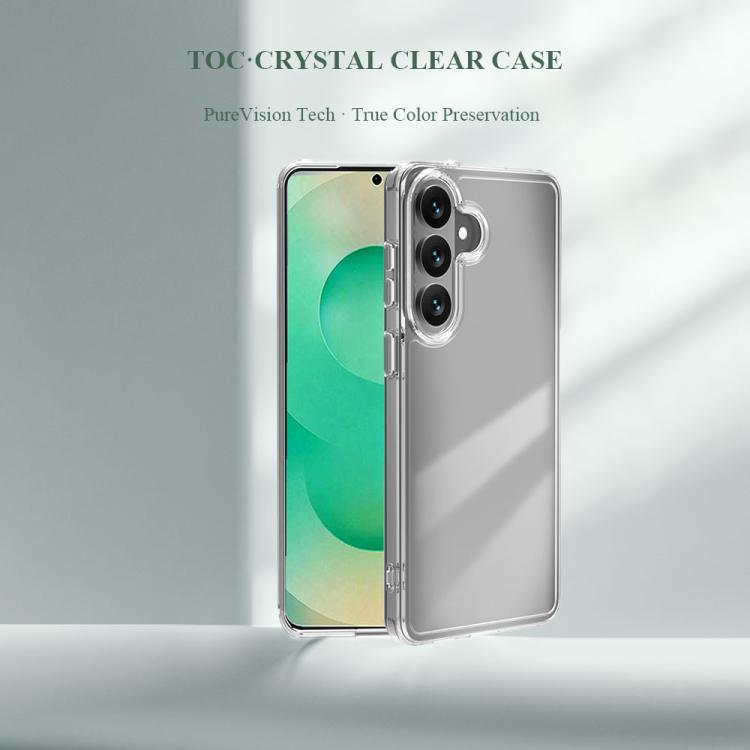 Custodia antiurto LeReach TOC Clear Series doppio composito per Galaxy S26+, S26