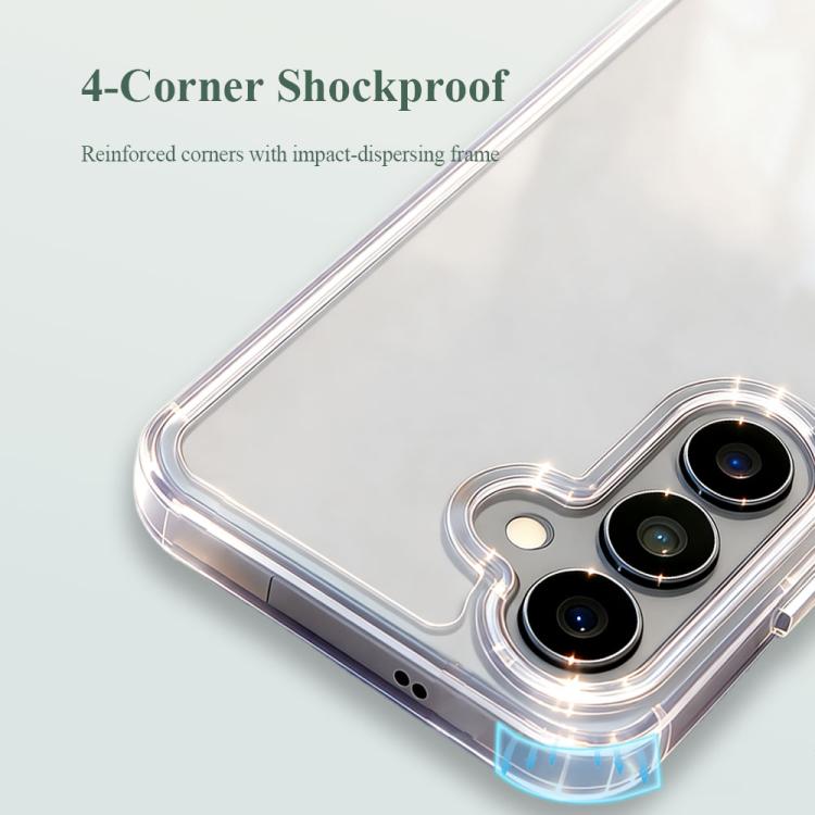 Custodia antiurto LeReach TOC Clear Series doppio composito per Galaxy S26+, S26