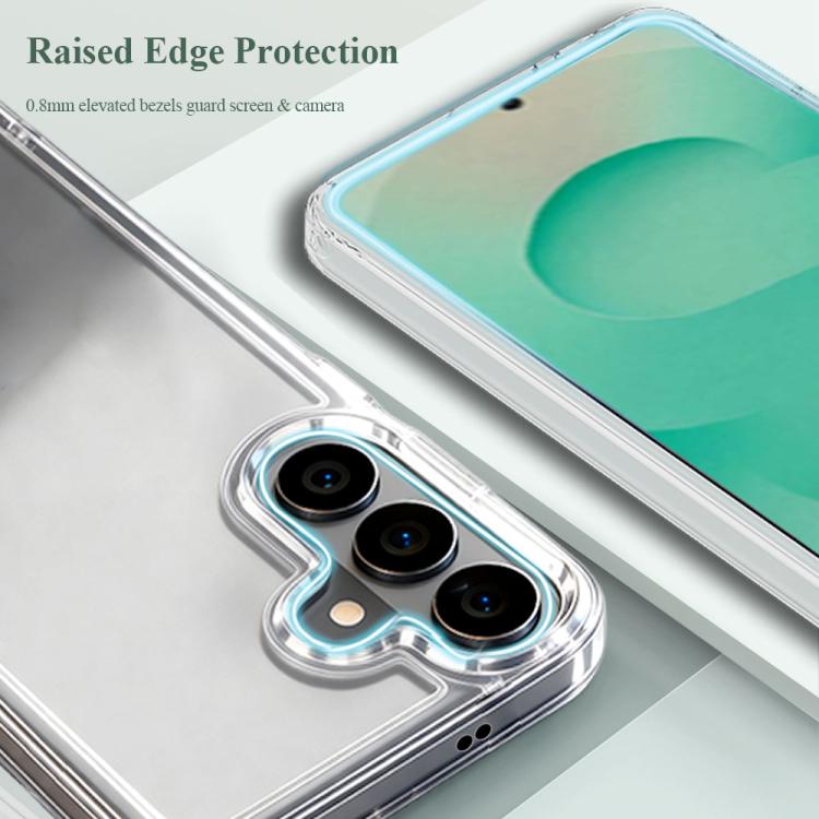 Custodia antiurto LeReach TOC Clear Series doppio composito per Galaxy S26+, S26