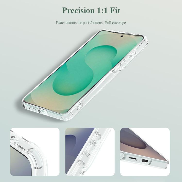 Custodia antiurto LeReach TOC Clear Series doppio composito per Galaxy S26+, S26