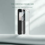 Custodia antiurto LeReach TOC Clear Series doppio composito per Galaxy Z Flip6