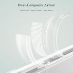 Custodia antiurto LeReach TOC Clear Series doppio composito per Galaxy Z Flip6