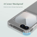 Custodia antiurto LeReach TOC Clear Series doppio composito per Galaxy Z Flip6
