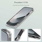 Custodia antiurto LeReach TOC Clear Series doppio composito per Galaxy Z Flip6