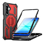 Custodia antiurto con supporto metallico nascosto per Galaxy A57 e A16/A17/A26