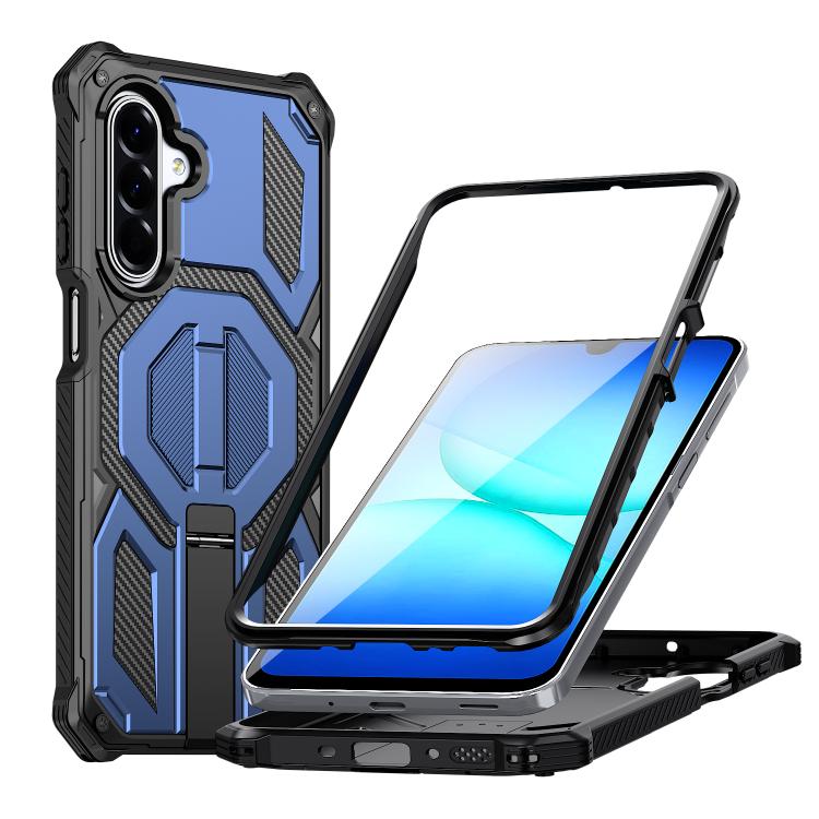 Custodia antiurto con supporto metallico nascosto per Galaxy A57 e A16/A17/A26