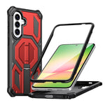 Custodia antiurto con supporto metallico nascosto per Galaxy A57 e A16/A17/A26