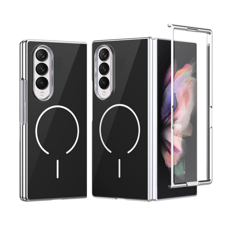 Custodia magnetica integrata in vetro antigraffio per Galaxy Z Fold5, Fold4 e