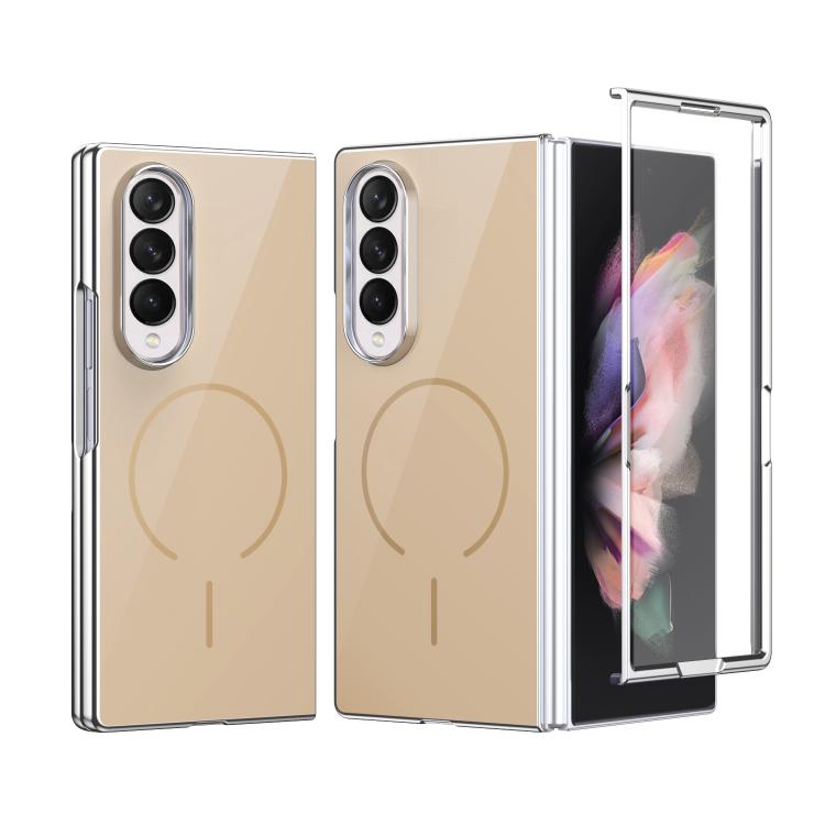 Custodia magnetica integrata in vetro antigraffio per Galaxy Z Fold5, Fold4 e