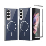 Custodia magnetica integrata in vetro antigraffio per Galaxy Z Fold5, Fold4 e