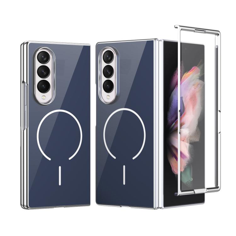 Custodia magnetica integrata in vetro antigraffio per Galaxy Z Fold5, Fold4 e