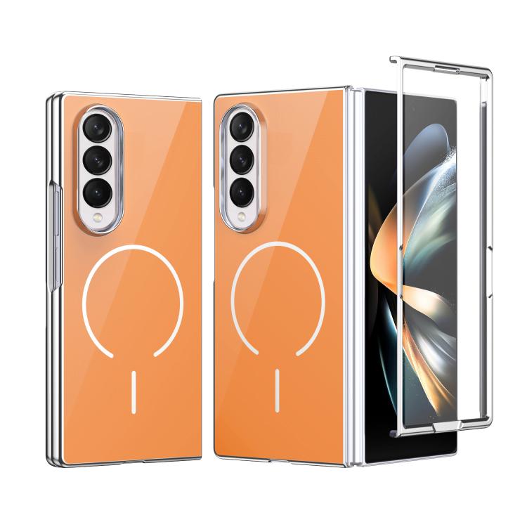 Custodia magnetica integrata in vetro antigraffio per Galaxy Z Fold5, Fold4 e
