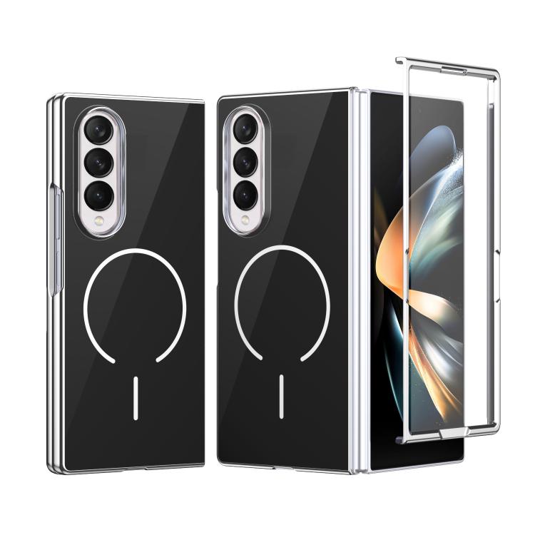 Custodia magnetica integrata in vetro antigraffio per Galaxy Z Fold5, Fold4 e