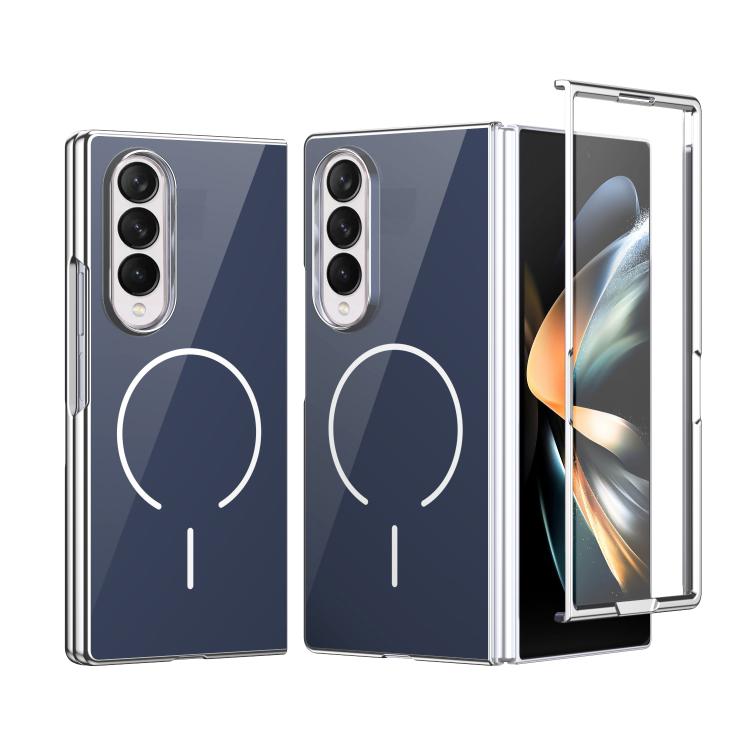 Custodia magnetica integrata in vetro antigraffio per Galaxy Z Fold5, Fold4 e