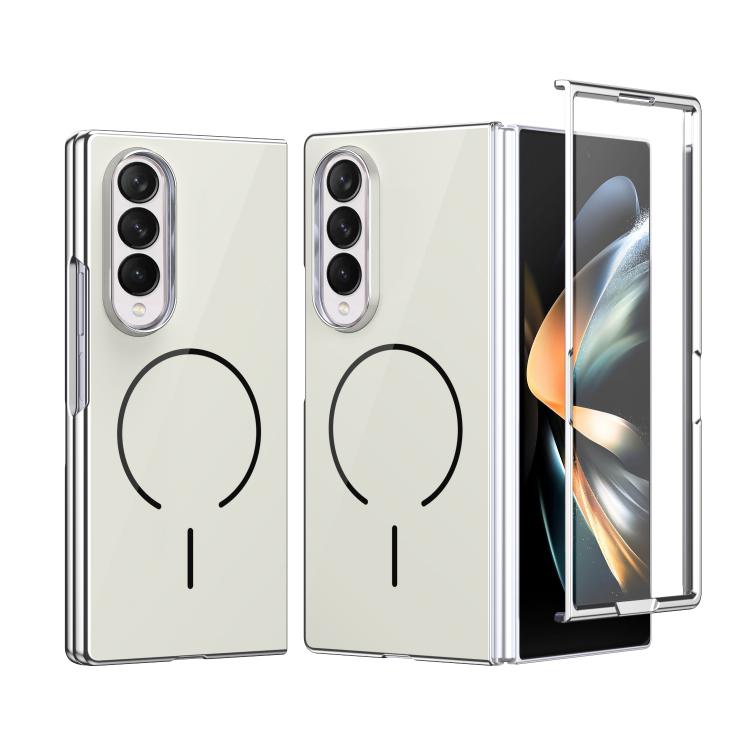 Custodia magnetica integrata in vetro antigraffio per Galaxy Z Fold5, Fold4 e