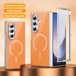 Custodia magnetica integrata in vetro antigraffio per Galaxy Z Fold5, Fold4 e