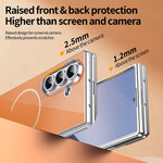 Custodia magnetica integrata in vetro antigraffio per Galaxy Z Fold5, Fold4 e