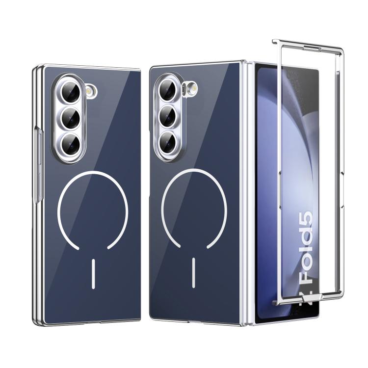 Custodia magnetica integrata in vetro antigraffio per Galaxy Z Fold5, Fold4 e