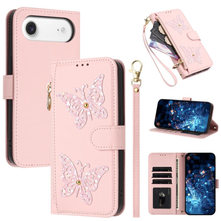 Custodia portafoglio in ecopelle con cerniera per iPhone