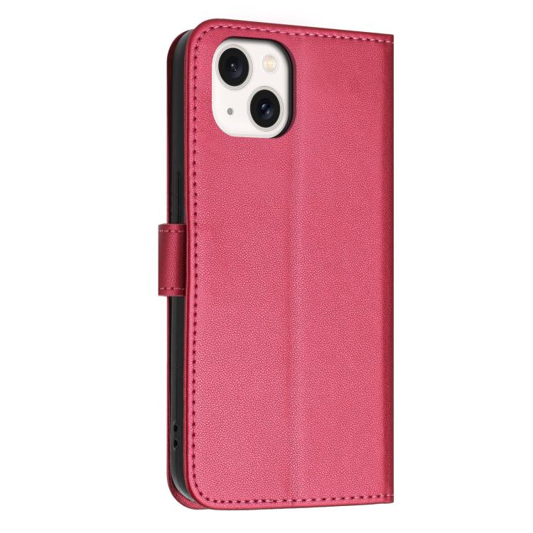 Custodia portafoglio in ecopelle con cerniera per iPhone 15