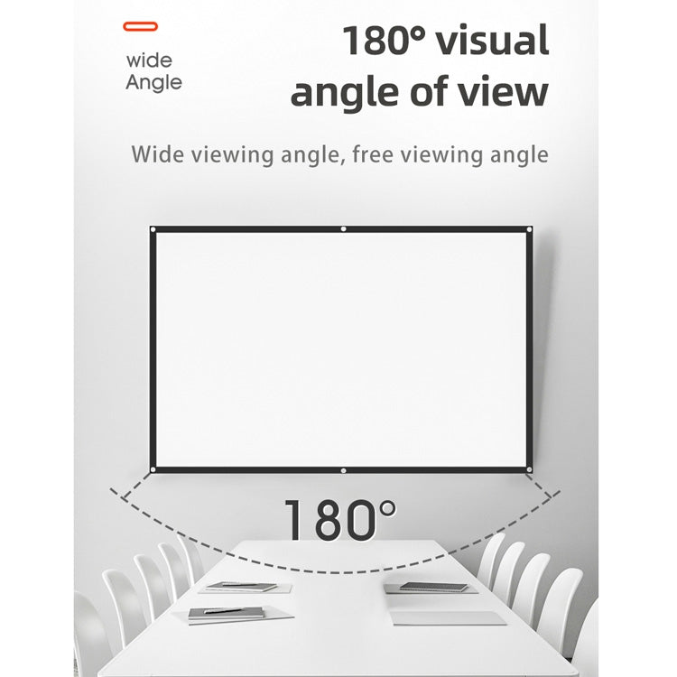 Tenda schermo proiezione pieghevole in poliestere 72" 16:9