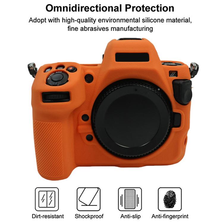 Custodia protettiva per fotocamera in morbido silicone con texture litchi, For Nikon Z 8