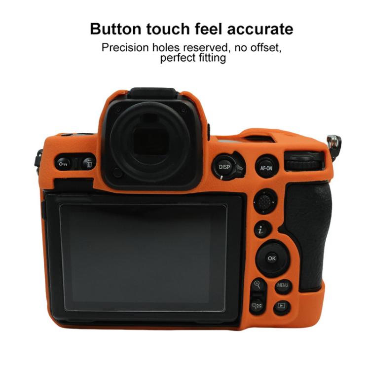 Custodia protettiva per fotocamera in morbido silicone con texture litchi, For Nikon Z 8