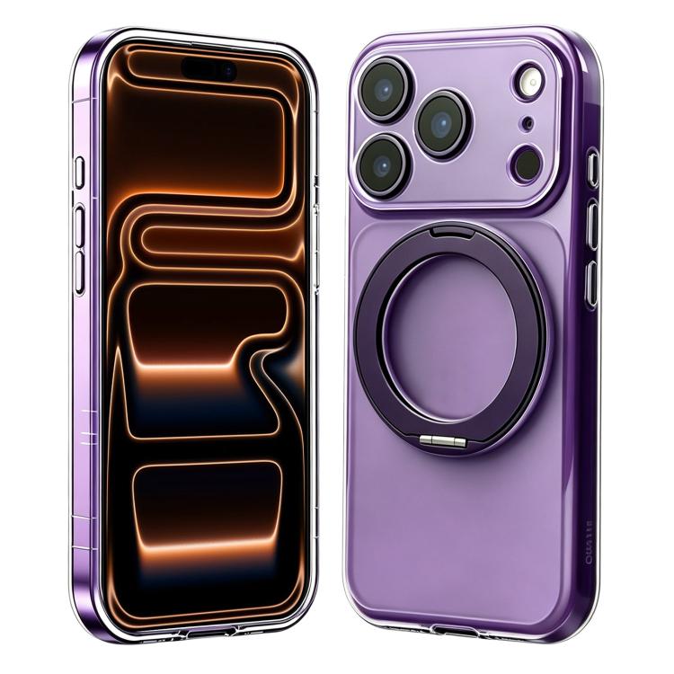 Custodia silicone magnetica con supporto girevole per iPhone 17 P