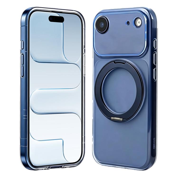 Custodia silicone magnetica con anello girevole per iPhone Air