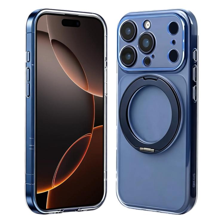 Custodia silicone magnetica con anello girevole per iPhone Air