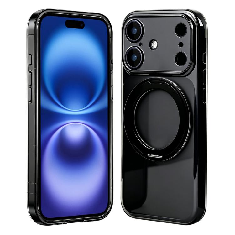 Custodia silicone con supporto girevole per iPhone 16 Plus