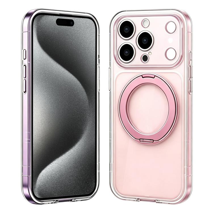 Custodia silicone con supporto girevole per iPhone 16 Plus