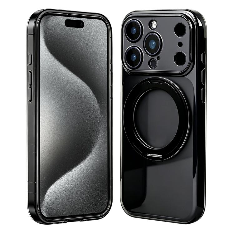 Custodia silicone con supporto girevole per iPhone 16 Plus