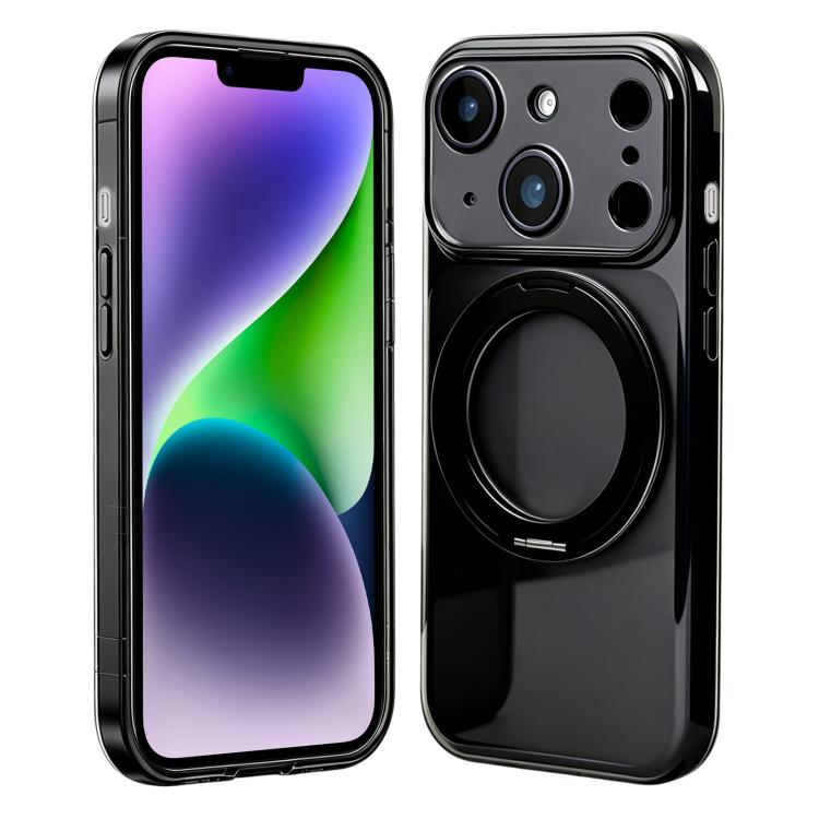 Custodia silicone magnetica con supporto girevole per iPhone 15 P