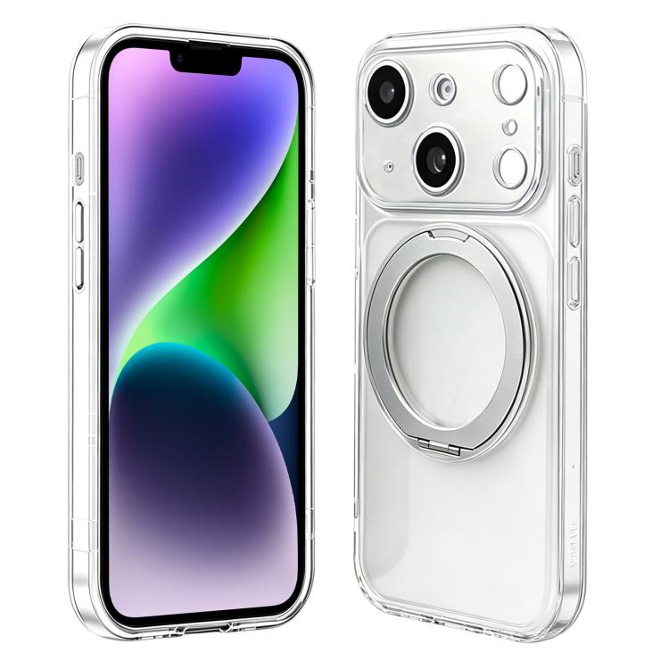 Custodia silicone magnetica con supporto girevole per iPhone 15 P