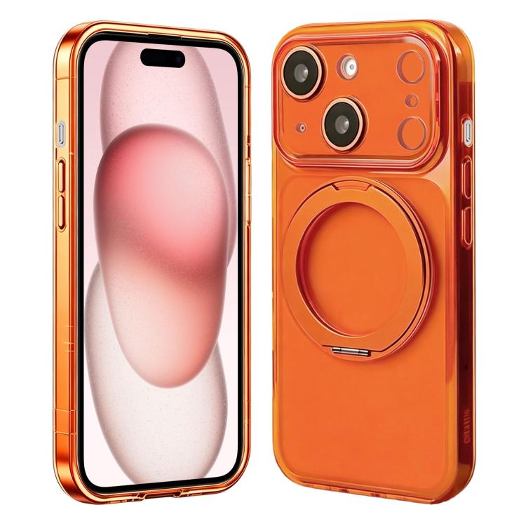 Custodia silicone magnetica con supporto girevole per iPhone 15 P