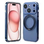Custodia silicone magnetica con supporto girevole per iPhone 15 P